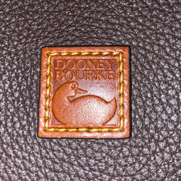 Dooney & Bourke Pebble Grain Large Domed Satchel brown tmoro - Picture 5 of 5